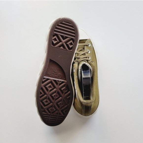 Converse Chuck Taylor All Star Lift Cable HI Dark Moss Green Egret Women's 10 - Picture 5 of 6